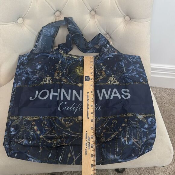 Johnny Was Blue Celestial Print Tote Bag - Picture 5 of 8